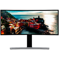 Samsung LS29E790C Curved 21:9 Ultra Widescreen Full HD LED PC Monitor with built-in speakers, 29, Black & silver